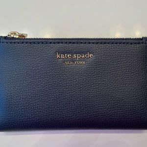 sylvia small slim bifold wallet navy blue